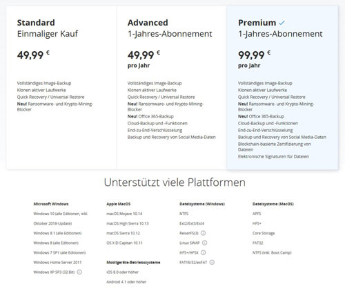 Acronis True Image 2019