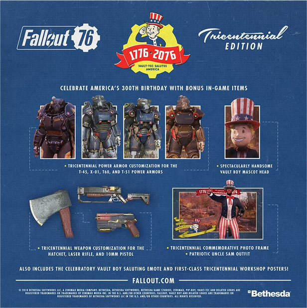 Fallout 76 Tricentennial Edition